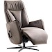 Relaxfauteuil Lerira met sta-op M bruin leer