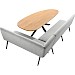 Eettafel Tento organisch eiken 240x100cm