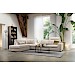 Hoekbank links Licato taupe relaxfunctie excellent comfort hocker