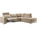 Hoekbank rechts Licato taupe relaxfunctie excellent comfort hocker