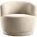Draaifauteuil Fiumi naturel