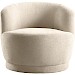 Draaifauteuil Fiumi naturel