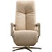 Relaxfauteuil Pantoli met sta-op M beige oker