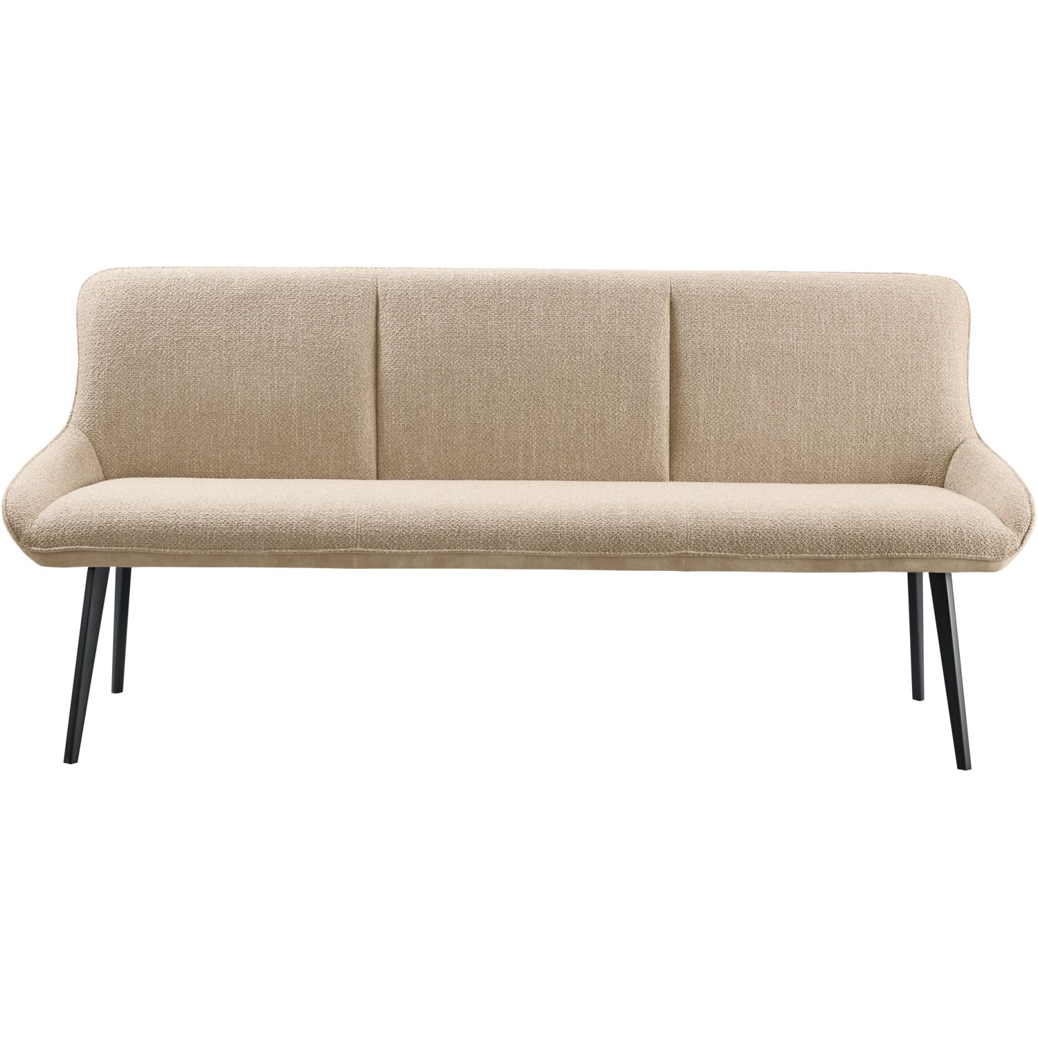 Eetkamerbank Ceno velvet lichtbruin