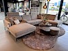 Hoekbank Mats Longchair arm links + 3 zits z/a + hoek met eiland met opbergruimte