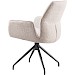 Eetkamerstoel Gavio met armleuning draaibaar beige