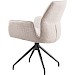 Eetkamerstoel Gavio met armleuning draaibaar beige