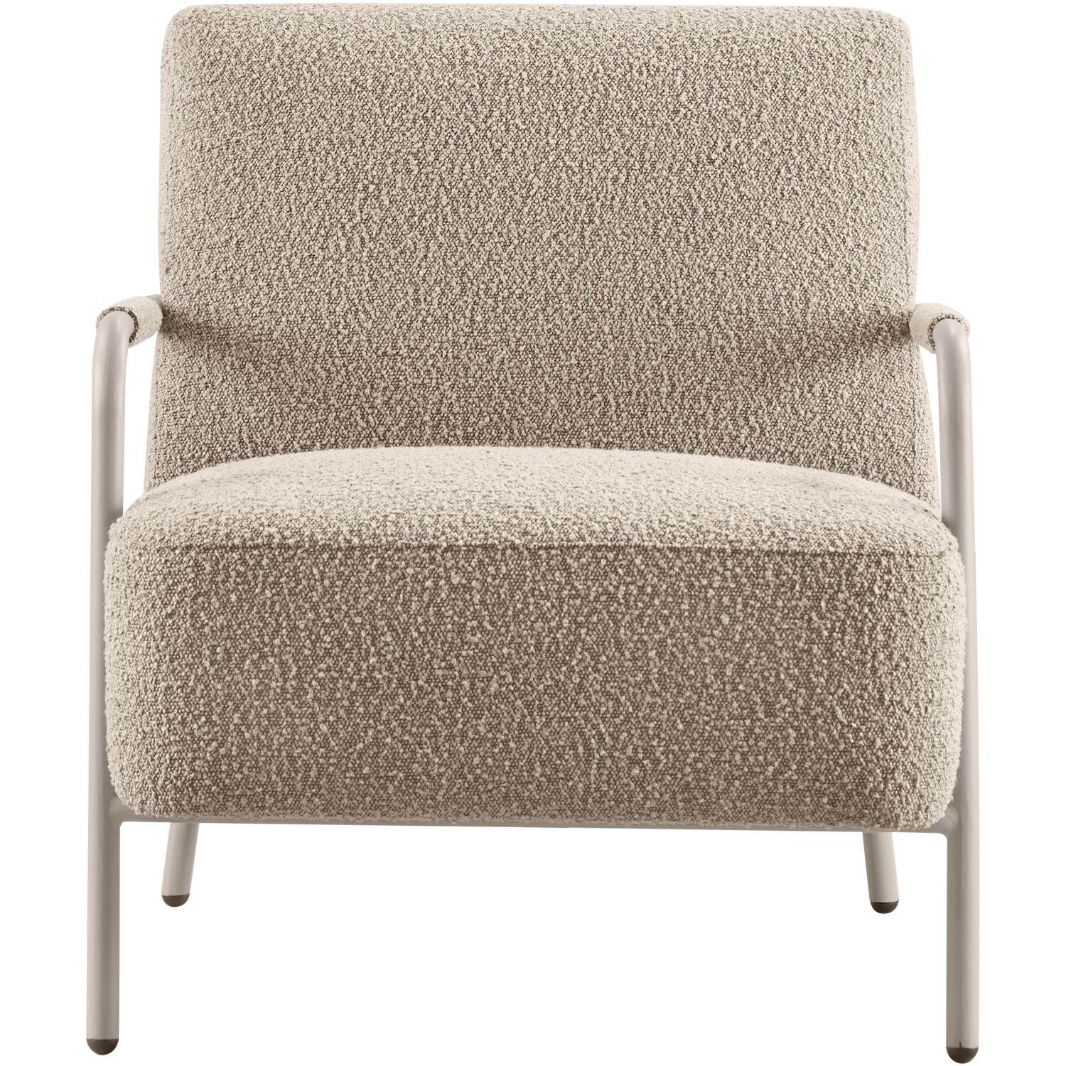 Fauteuil Posano bouclé beige
