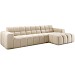 Hoekbank rechts Tirato beige premium comfort