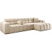 Hoekbank rechts Tirato beige premium comfort