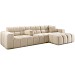 Hoekbank rechts Tirato beige premium comfort