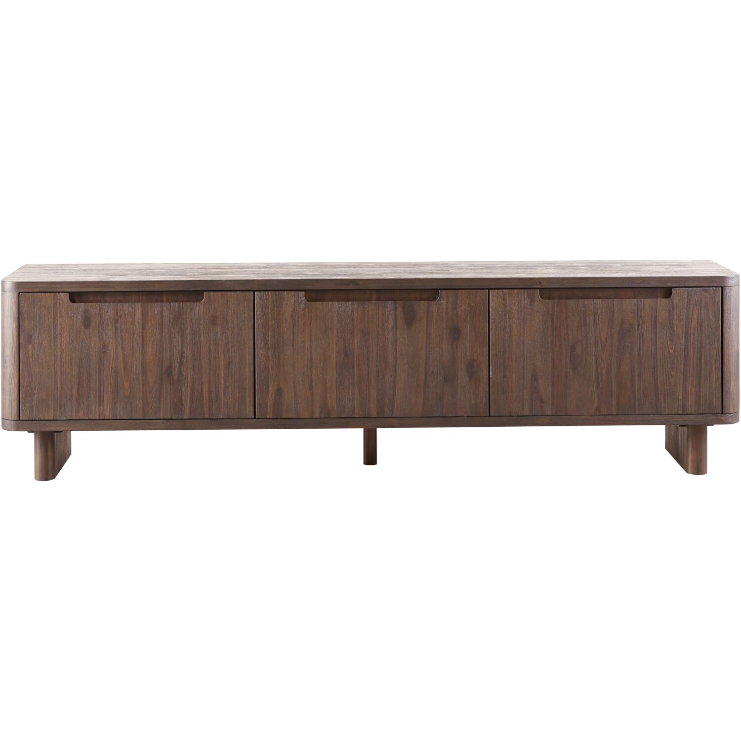 Tv-meubel Tondato 210 cm bruin acaciahout