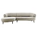 Hoekbank links Tilde bouclé grijsbeige basic comfort