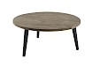 Salontafel Fidanza rond 80 mango grijs