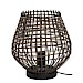Tafellamp Scarperio rond 29 cm rotan bruin