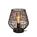 Tafellamp Scarperio rond 29 cm rotan bruin