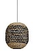 Hanglamp CAPENA naturel zwart 47x42 cm
