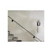 Wandlamp Peglio glas smoke antiek brons 1-lichts