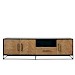 TV-meubel Vinito (199 CM) eiken fineer zwart/naturel
