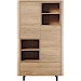 Opbergkast Lirona old oak 2 deuren, 1 lade, 4 open vakken