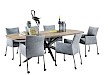 Eettafel Oltia rechthoek houtstructuur 250x110cm