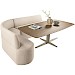 Eettafel Tento Deens ovaal bruin eiken 220x100cm