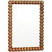 Spiegel Liscia 33x24 cm met bruine rand