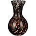 Vaas Liscia 24 cm hoog zwart glas