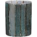 Theelichthouder Liscia 13 cm hoog blauw