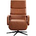 Relaxfauteuil Helara M leer cognac