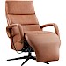 Relaxfauteuil Helara M leer cognac