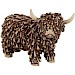 Decoratiebeeld Secchia bizon 24,5x11,5x17 cm bruin