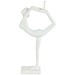 Decoratiebeeld Secchia ballerina 31,5 cm hoog wit