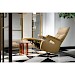 Relaxfauteuil Gironda M met sta-op okergeel