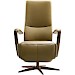 Relaxfauteuil Gironda L olijfgroen leer