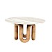Salontafel Loopstone rond marmer