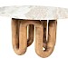 Salontafel Loopstone rond marmer