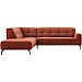 Hoekbank links Misatio terracotta