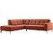 Hoekbank links Misatio terracotta