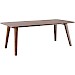 Eettafel Tivi donkerbruin mangohout 250x100 cm rechthoekig