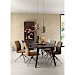 Eettafel Tivi donkerbruin mangohout 250x100 cm rechthoekig