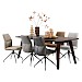 Eettafel Tivi donkerbruin mangohout 210x100 cm rechthoekig