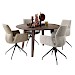 Eettafel Tivi donkerbruin mangohout 140 cm rond