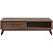 Salontafel Tivi donkerbruin mangohout 69x134 cm rechthoekig