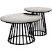 Bijzettafel Samosia HPL beige rond 60cm