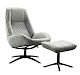 Draaifauteuil Irabo grijs
