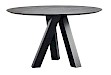 Eettafel Canarias rond HPL zwart 130cm
