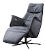 Relaxfauteuil Pomonti M antraciet leer