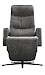 Relaxfauteuil Lontia antraciet Velvet