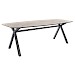 Eettafel Canarias tonvormig HPL brons 220x100cm